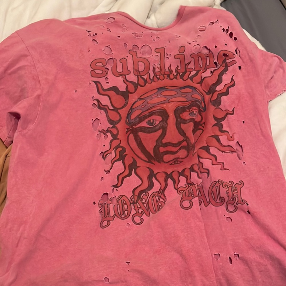 pink urban outfitters sublime t shirt